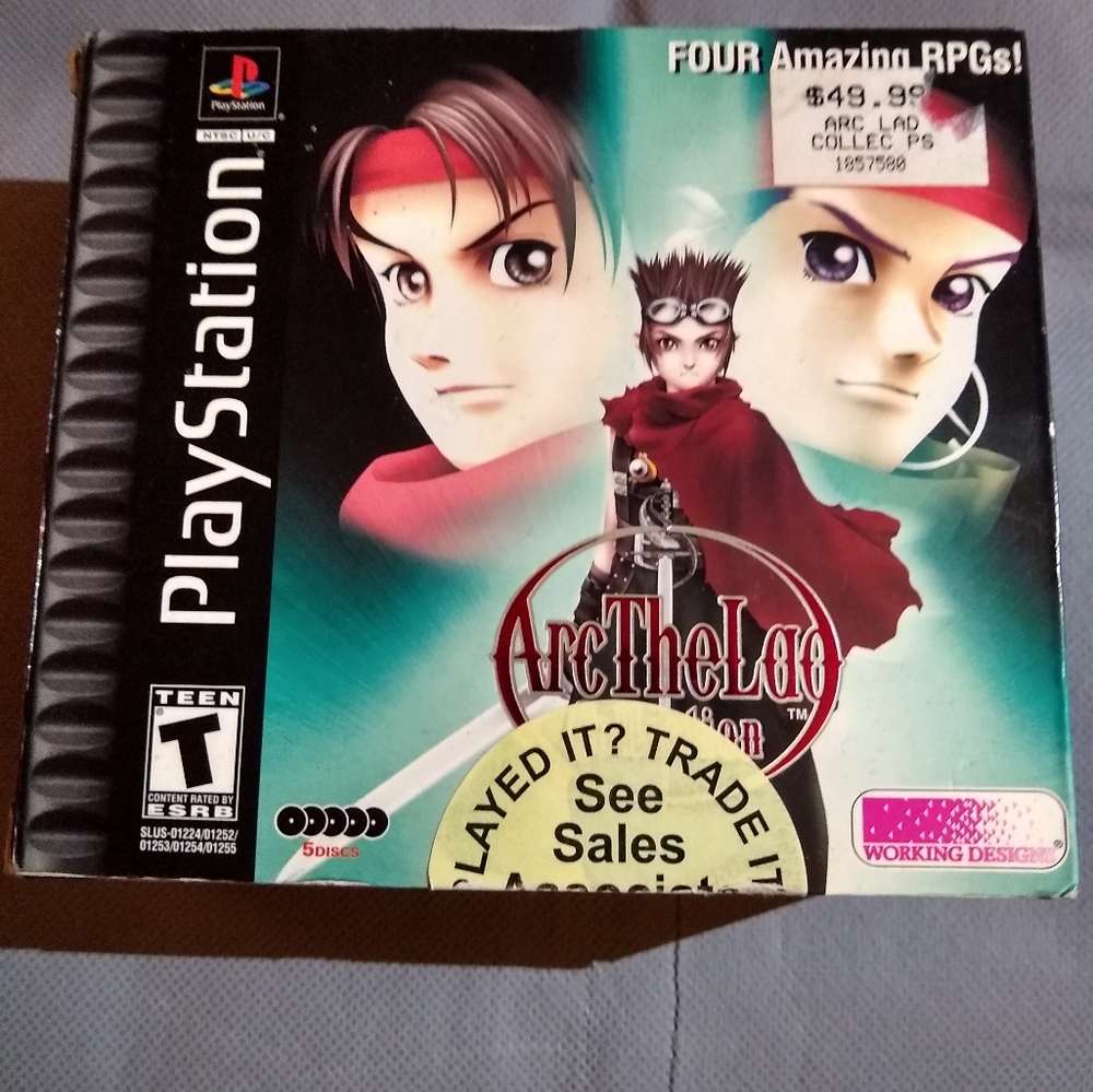 Anime Arc The Lad Vtg 2001 Collection PlayStation 5 DiscVideo Game Set